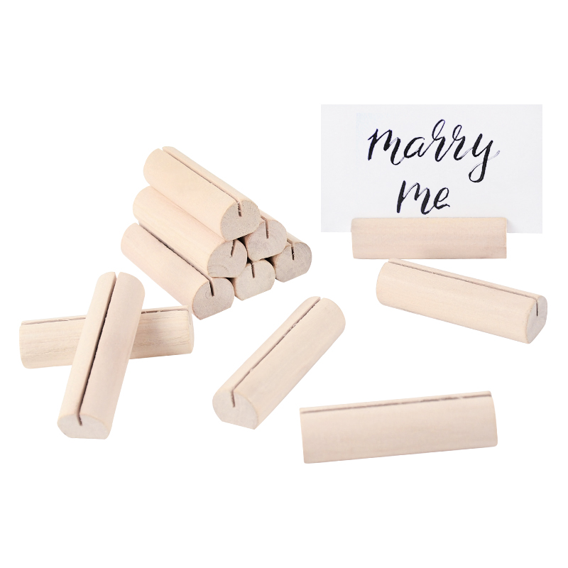 Document Holder Stand - 5/10Pcs Wooden Photo Stand Rectangle Business