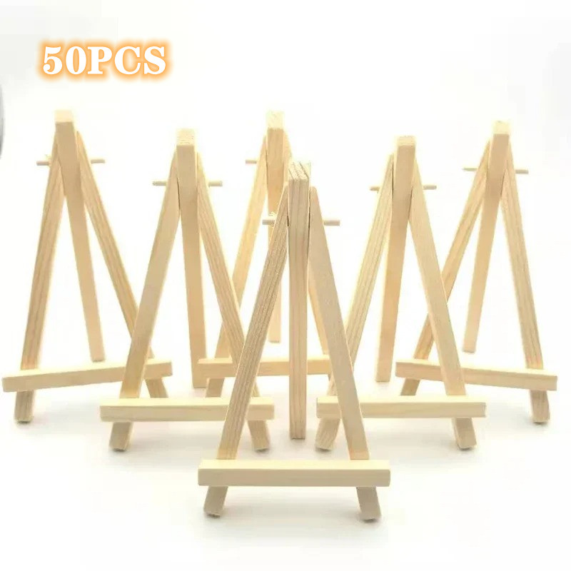 Document Holder Stand - 50/10pcs Wood Mini Easel Frame Desktop