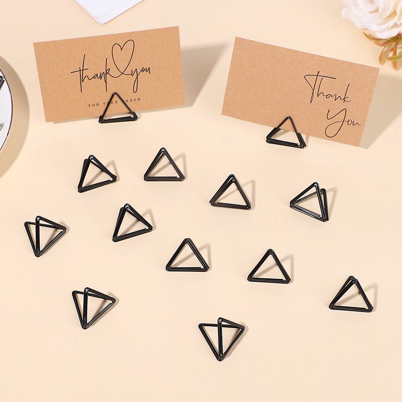 10pcs Metallic Gold Place Card - Document Holder Stand ulasan dan harga