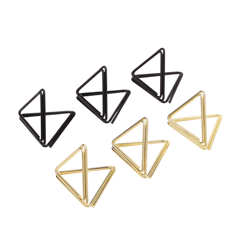 10pcs Metallic Gold Place Card - Document Holder Stand ulasan dan harga
