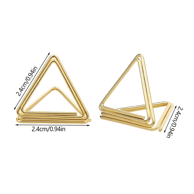 10pcs Metallic Gold Place Card - Document Holder Stand ulasan dan harga