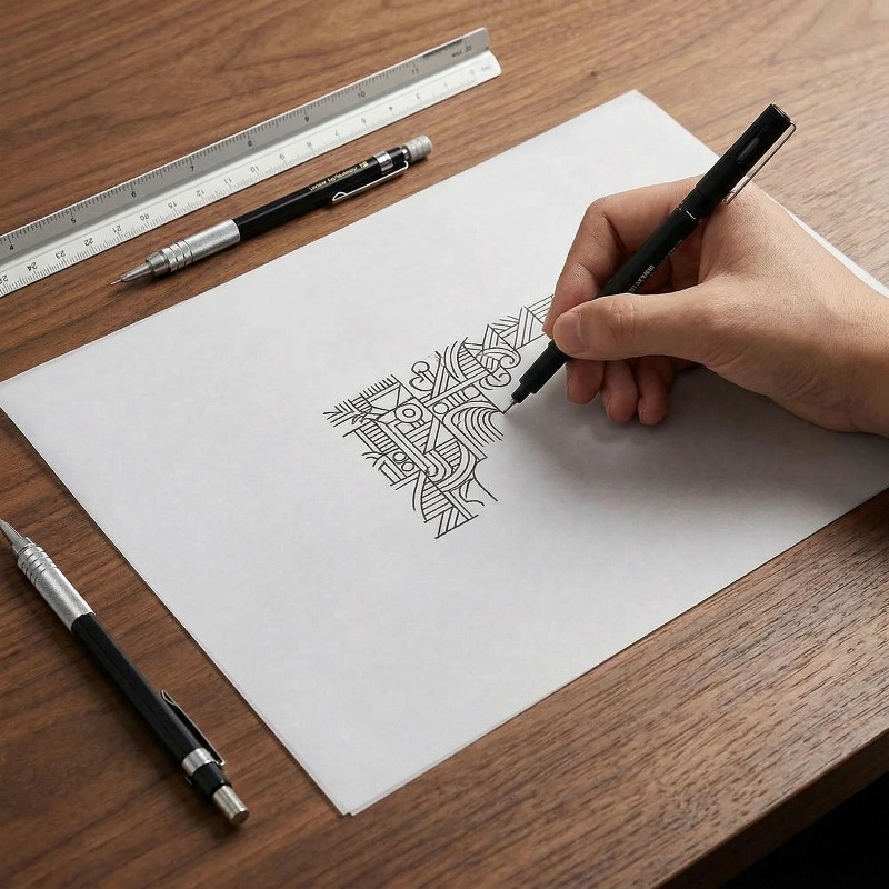 A4 Calligraphy Tracing Paper 1 - Home Office Layout ulasan dan harga