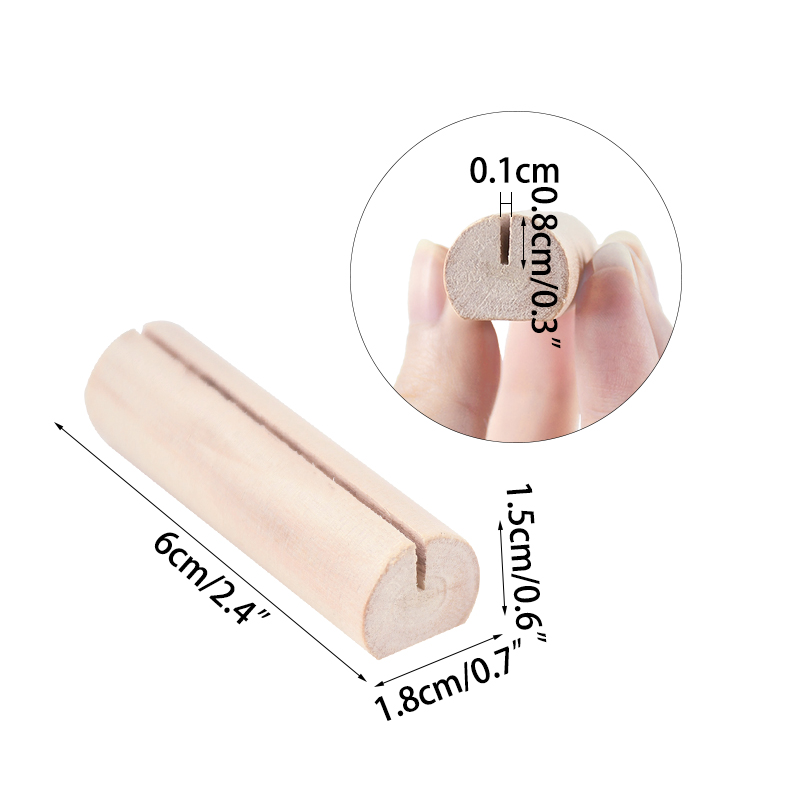 5/10Pcs Wooden Photo Stand Rec - Document Holder Stand ulasan dan harga
