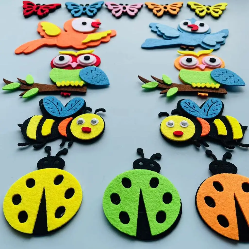 Felt animals Craft 3D Wall Dec - Home Office Layout ulasan dan harga