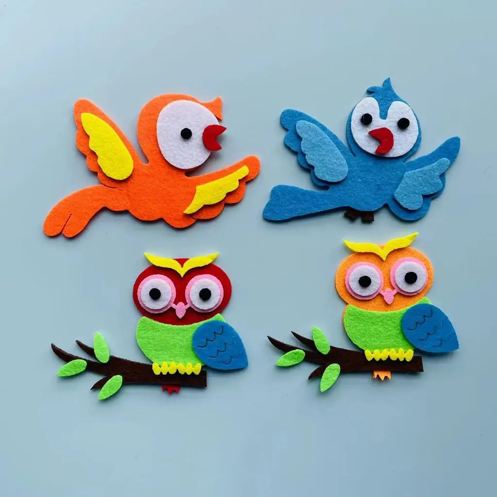 Felt animals Craft 3D Wall Dec - Home Office Layout ulasan dan harga