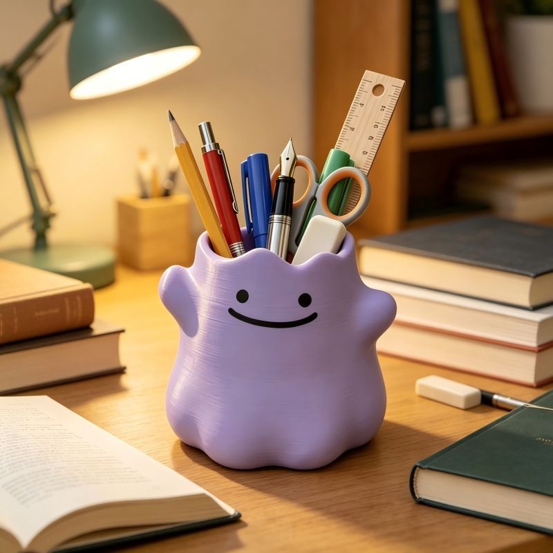 Cartoon Character Pen Holder C - Home Office Or ulasan dan harga