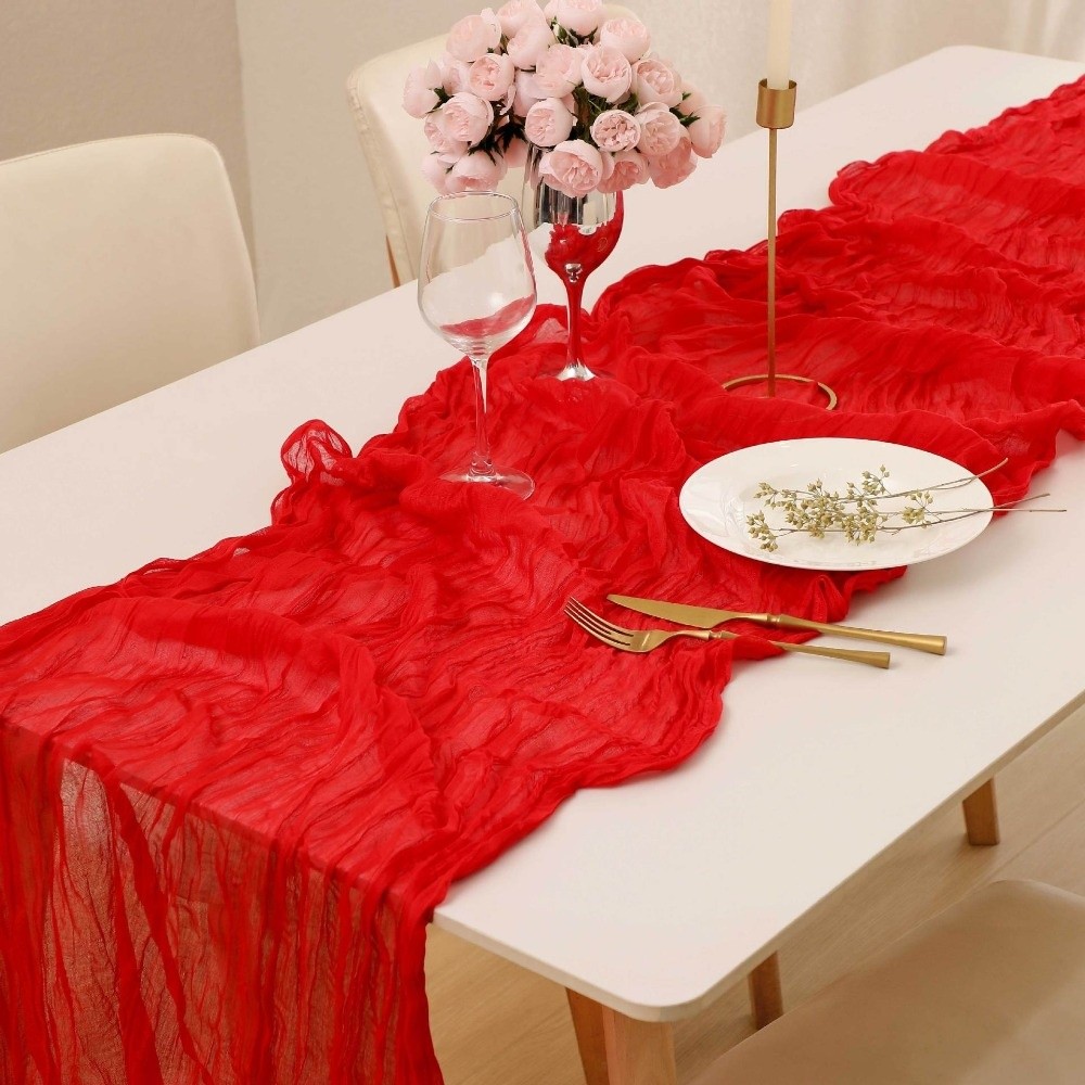 Gift Semi Sheer Cheesecloth Ta - Home Office Logo ulasan dan harga