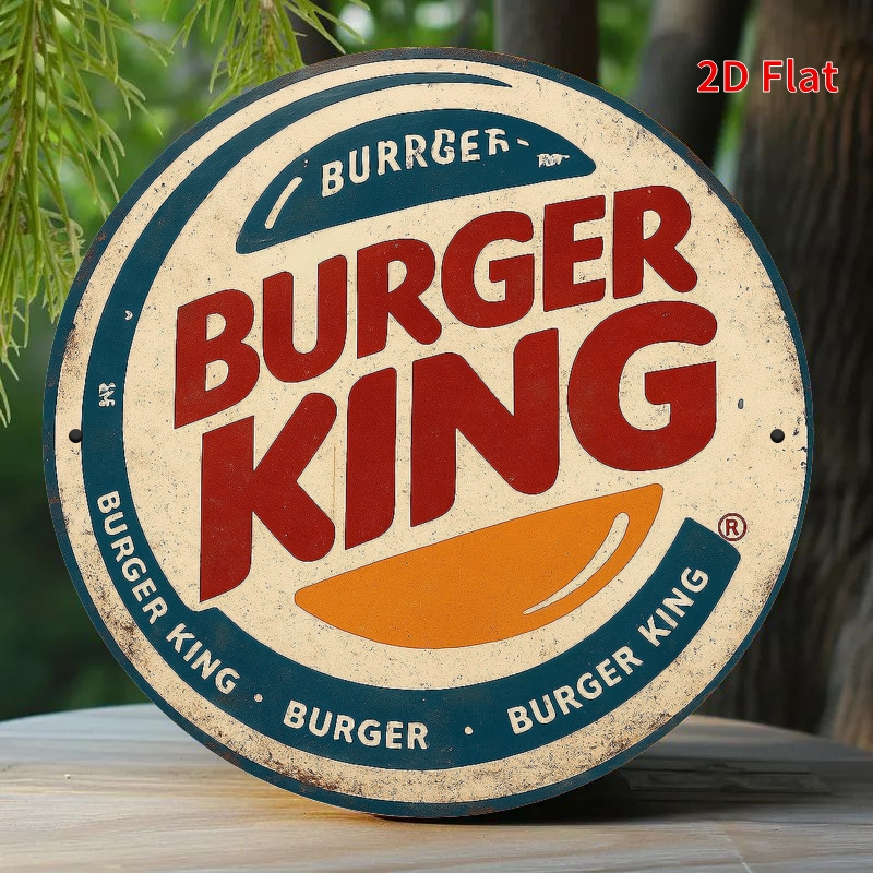 Burger King Retro wooden logo  - Home Office Logo ulasan dan harga