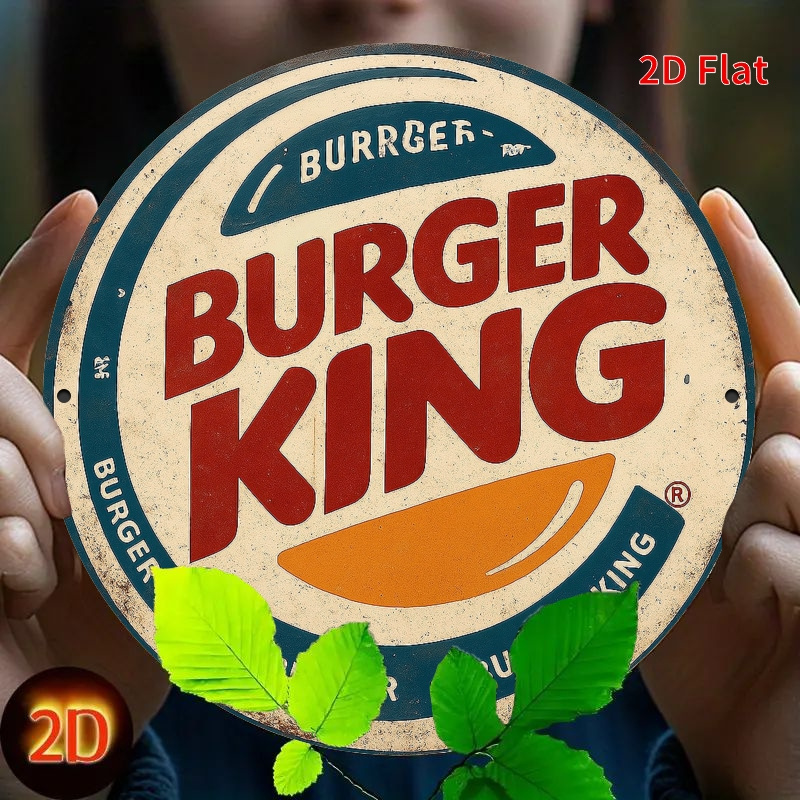 Burger King Retro wooden logo  - Home Office Logo ulasan dan harga