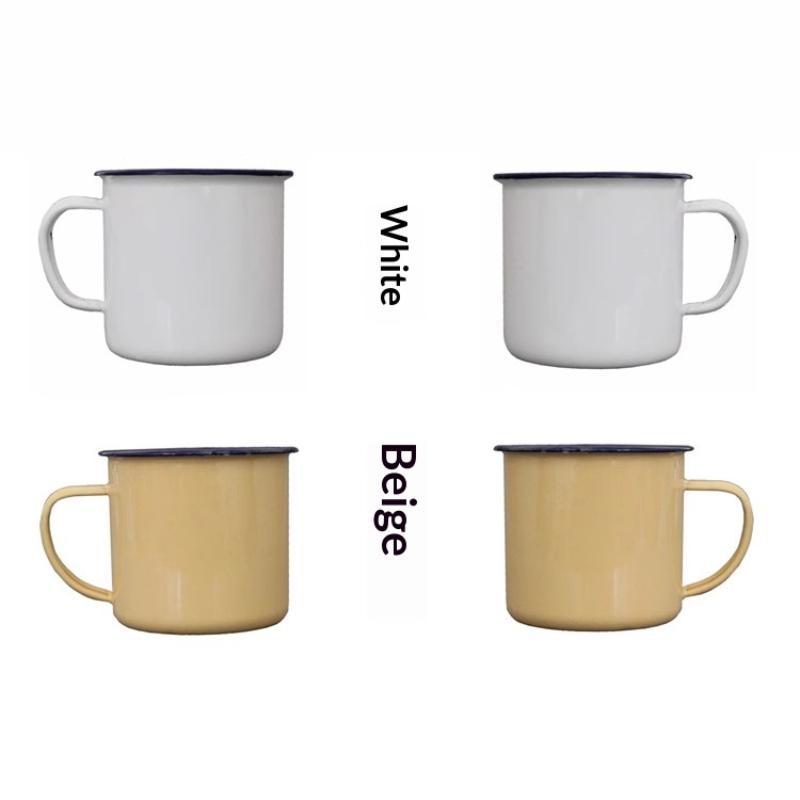 【M】Enamel Drinking Mugs Multip - Home Office Logo ulasan dan harga