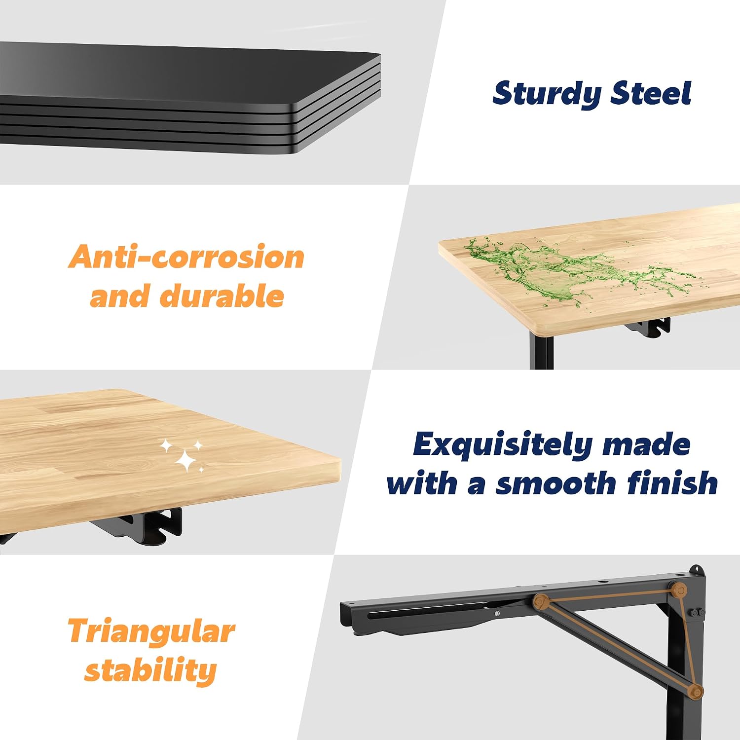 Wall Mounted Folding Workbench - Home Office Work Table ulasan dan harga