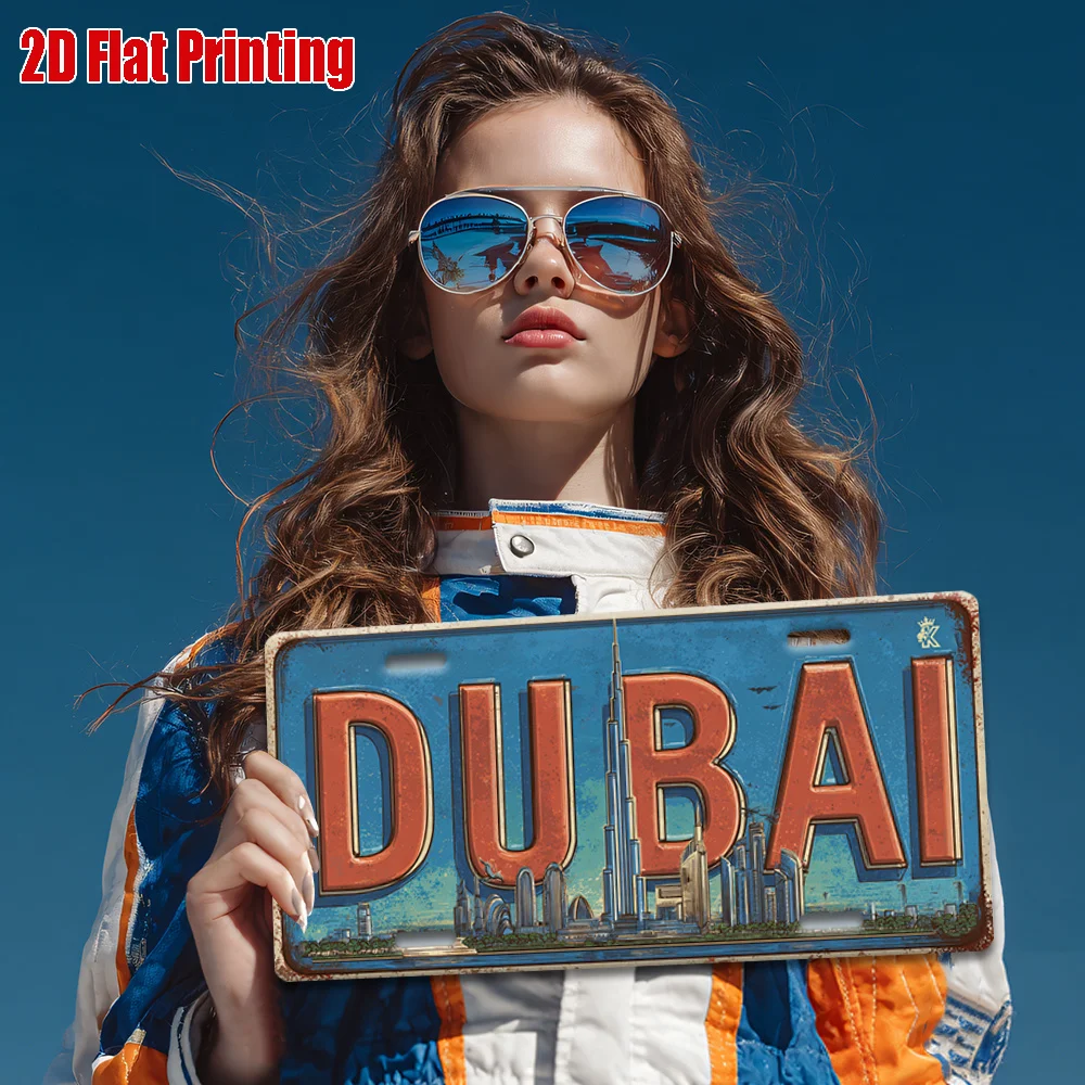 2D Flat Dubai UAE Skyline Vint - Home Office Dubai ulasan dan harga